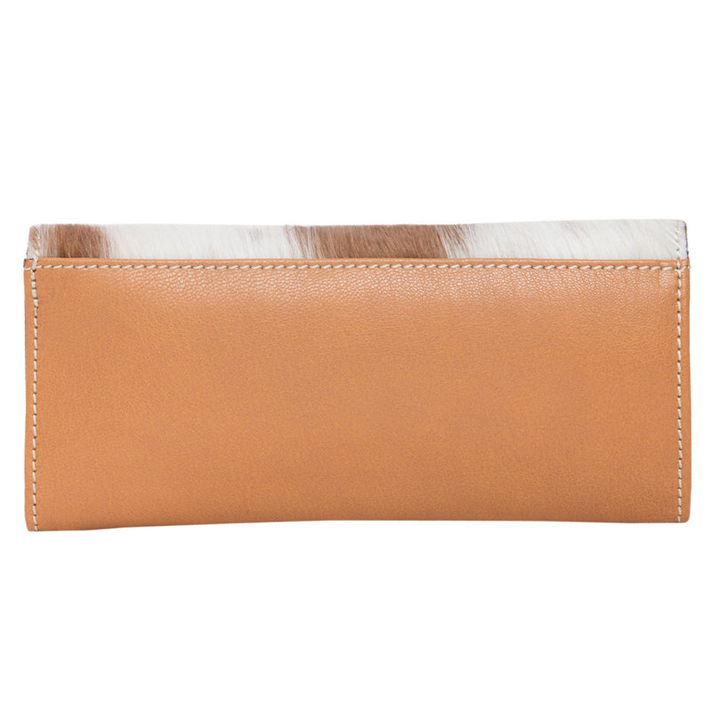 Ladies tooled Leather Oran Cowhide Wallet Tan