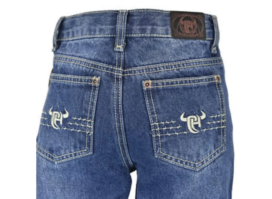 Youth Boy's Cowboy Hardware Medium Wash 