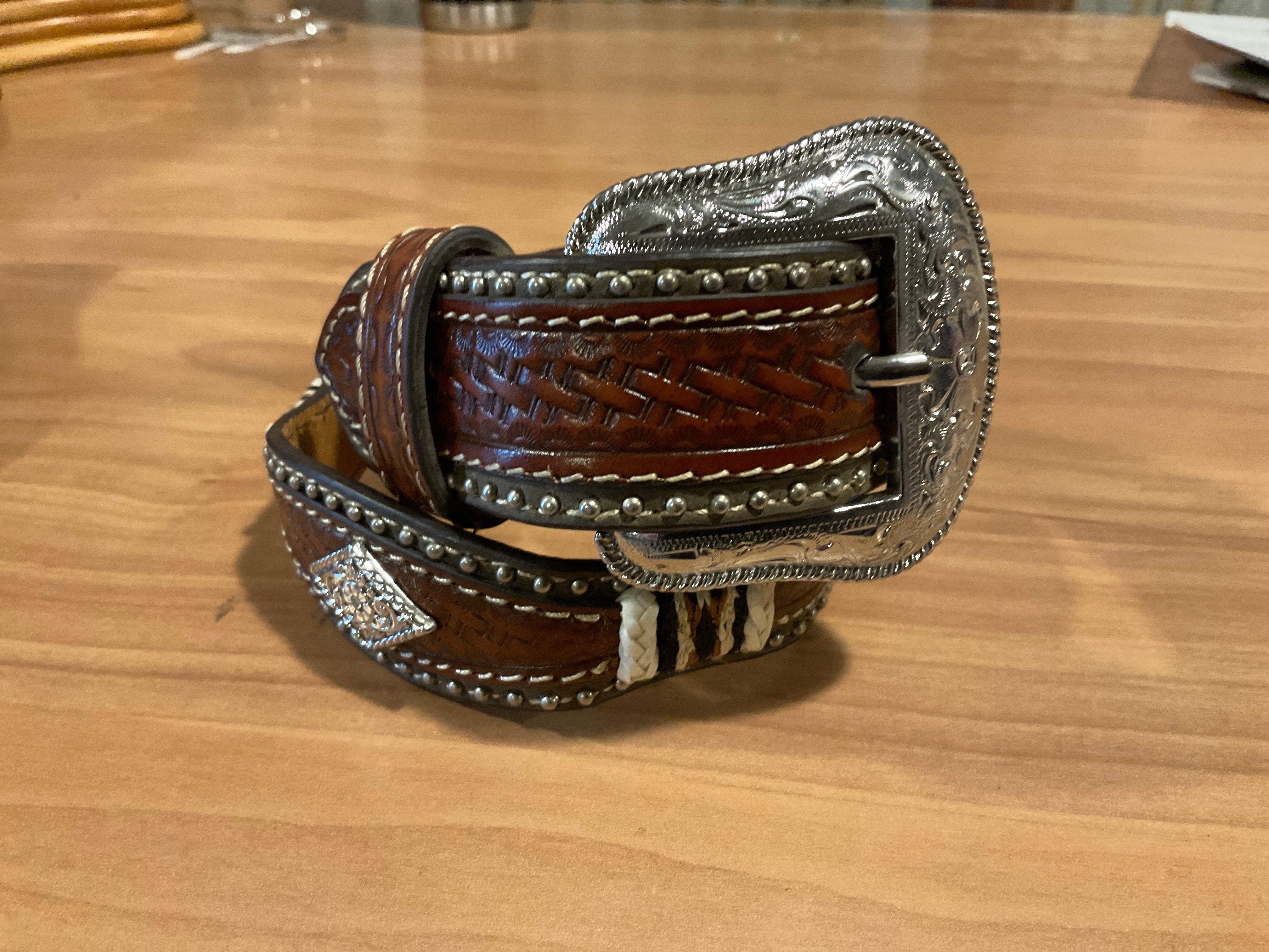 Western Scalloped Concho Belt main image 0