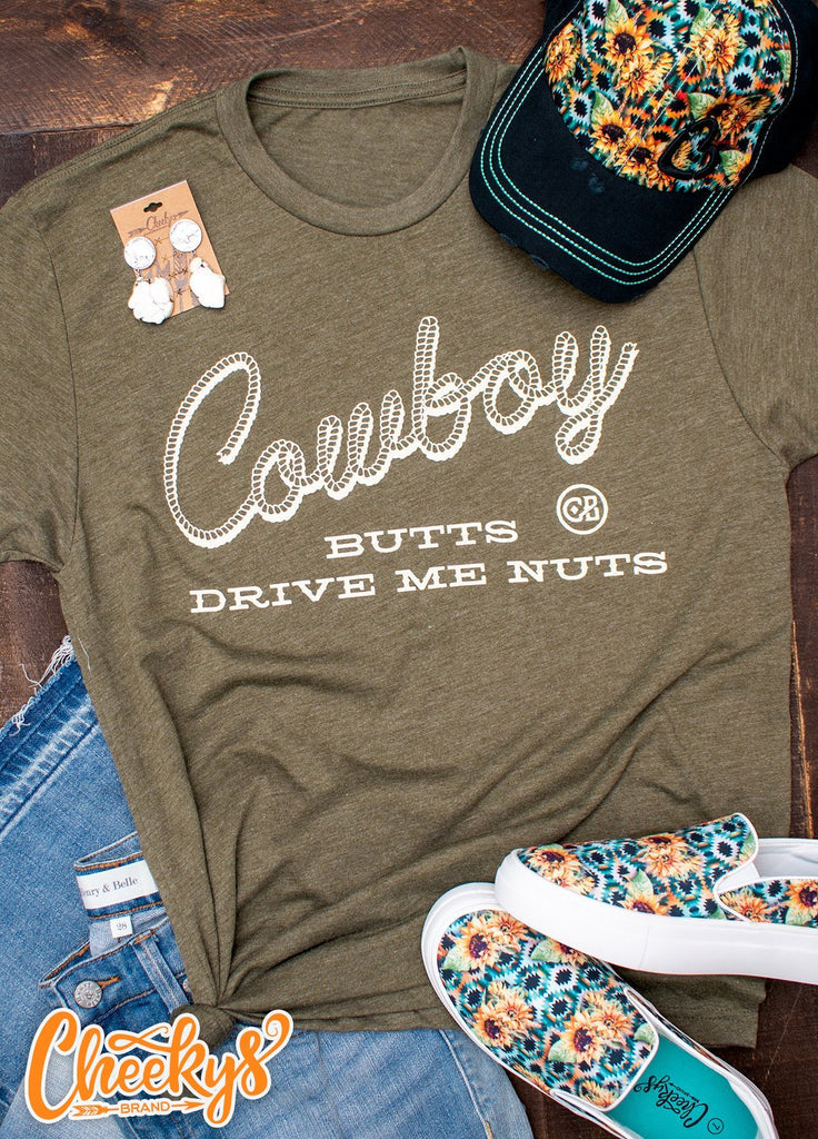 Womans Cowboy Butts Drive Me Nuts Tee