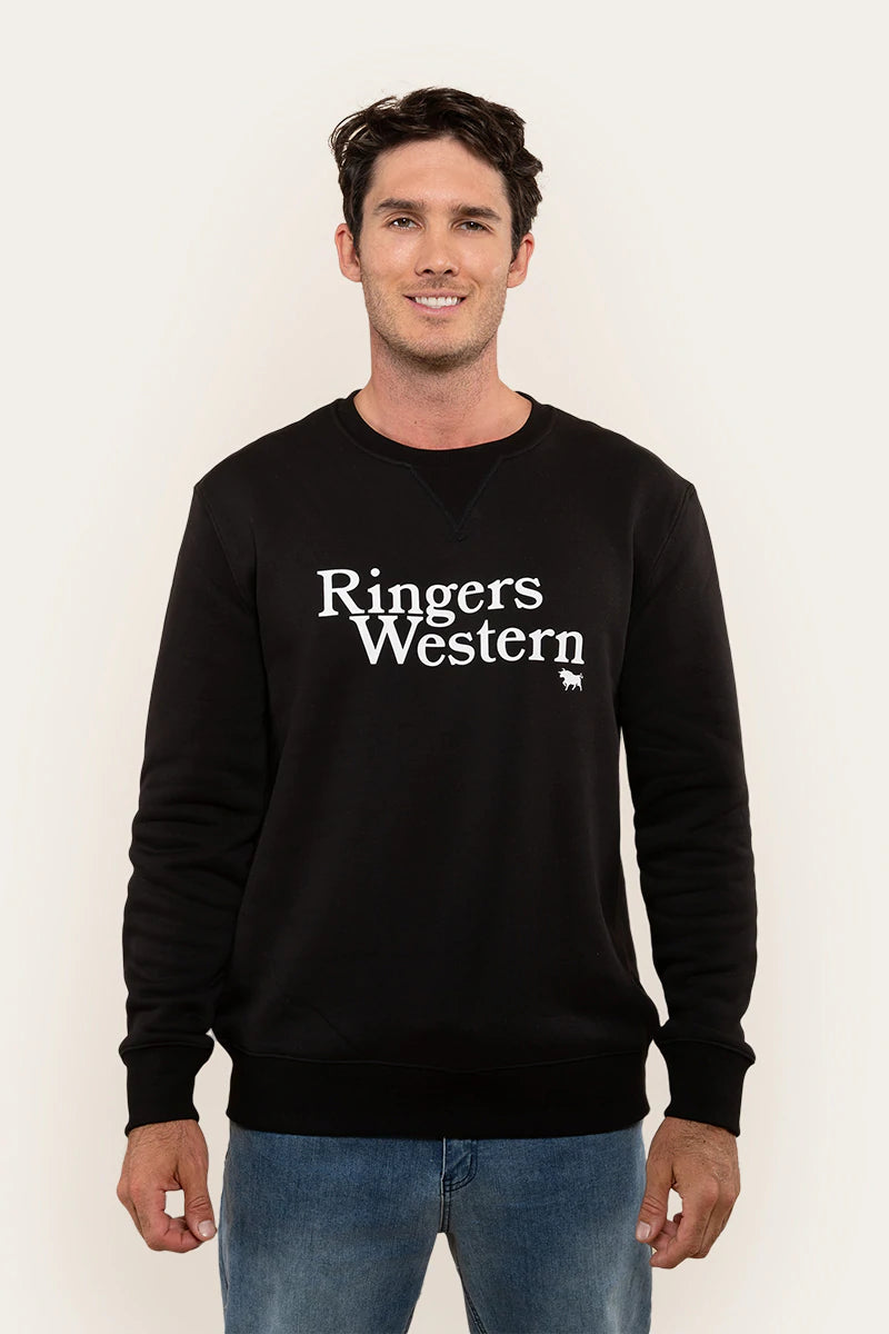 Ringers Western Lodge Mens Crew - Black