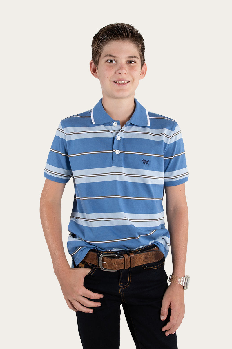 Boys striped polo shirt hot sale