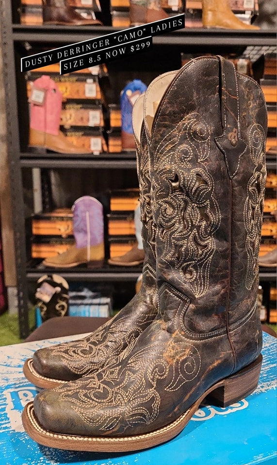 Dusty Blue Rocker Dusty Rocker Deringo Boots - DISCONTINUED size 8.5 ONLY – Claytons ...