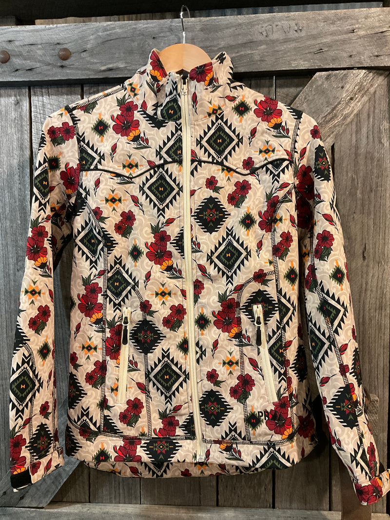 Womens Aztec Floral Softshell Jacket