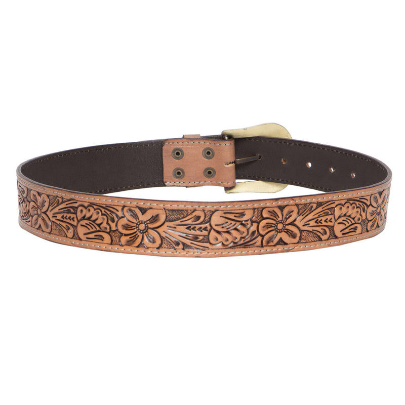 Tooled Leather Belt