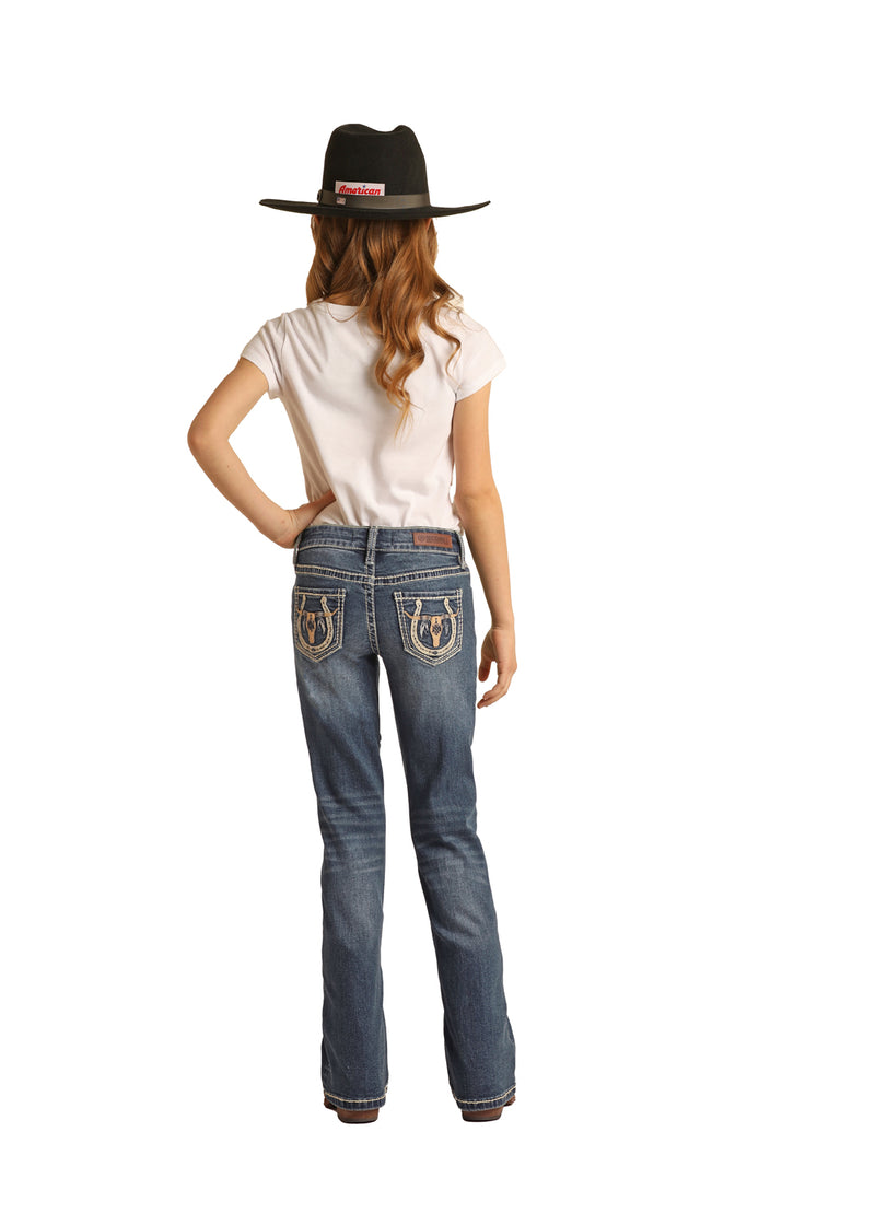 Girls Longhorn Midrise Bootcut Jeans