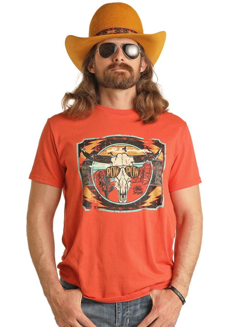 Mens Dale Brisby Burnt Orange POW Tee