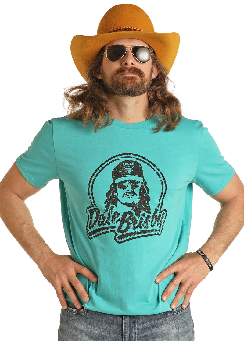 Mens Dale Brisby Turquoise Tee
