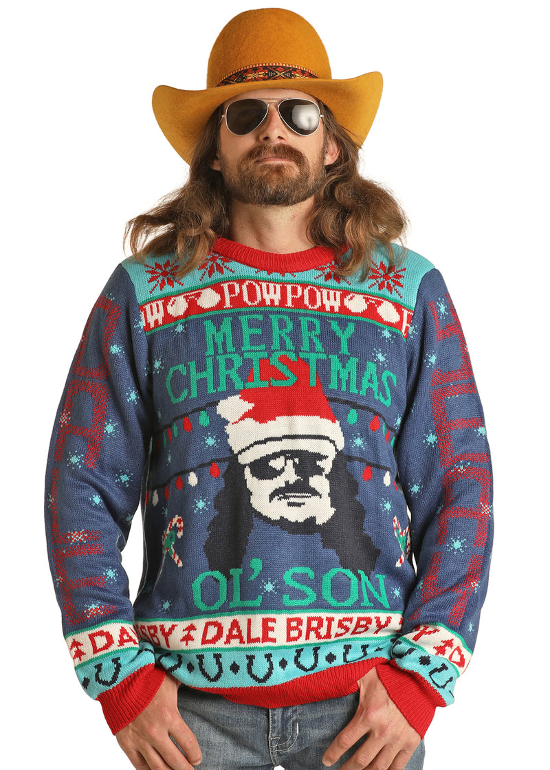 Dale Brisby Blue Unisex Ugly Christmas Sweater