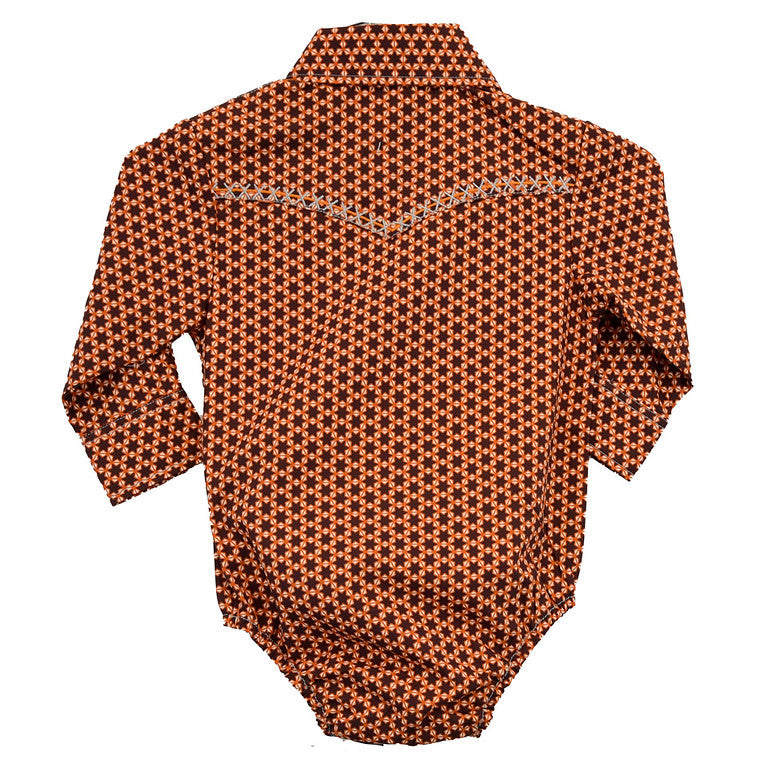 Cowboy Hardware Six Stars Rust Romper Shirt