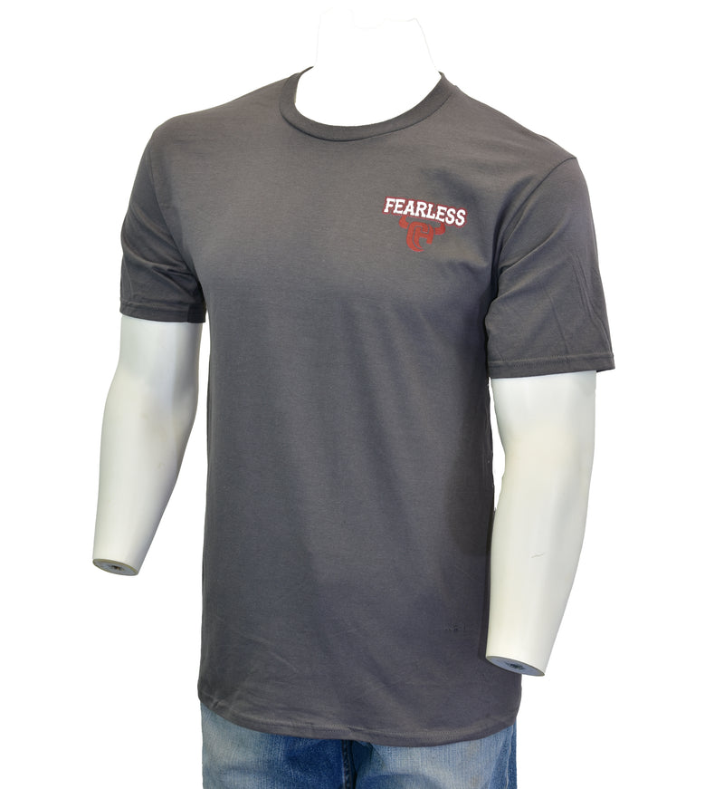Mens Ride Fearless Charcoal Tee