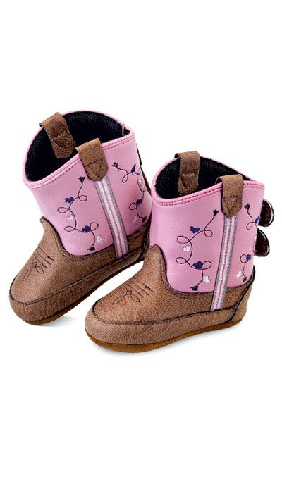 Infant Pink Baby Western Boots