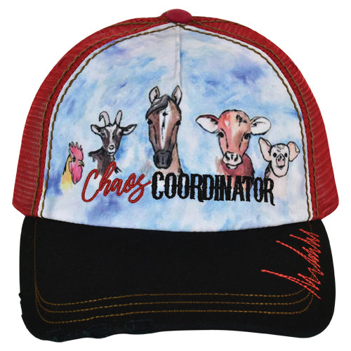 Chaos Coordinator Farm Animals Pony Tail Cap