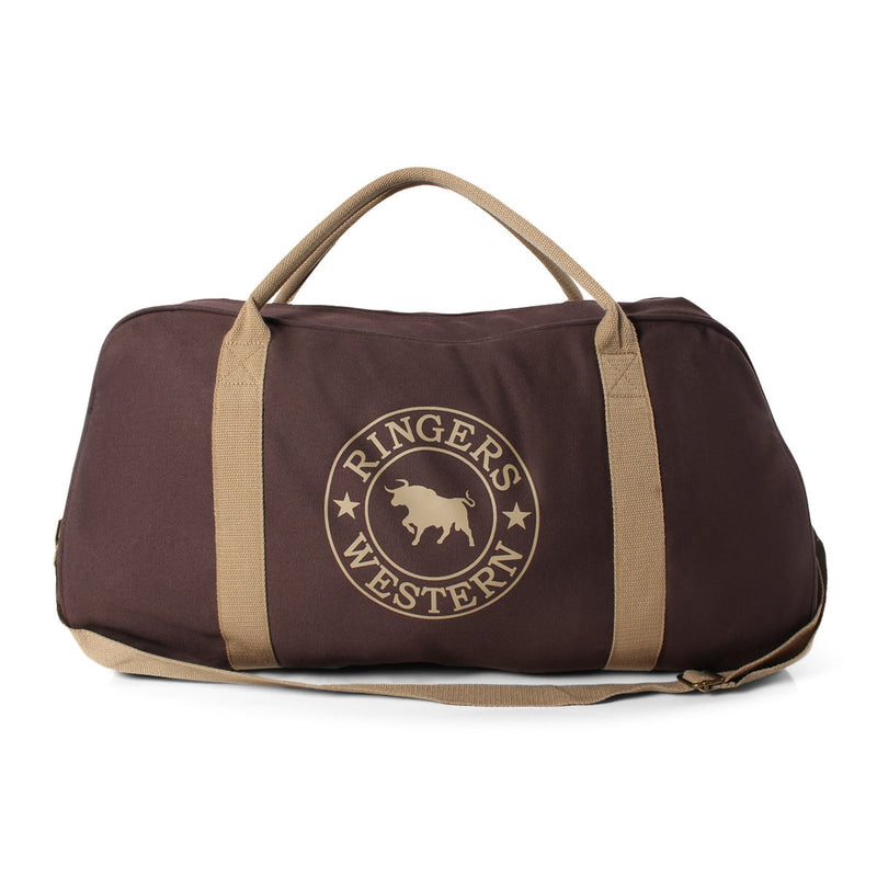 Ringers Western Gundagai Duffle Bag - Chocolate Brown/Beige