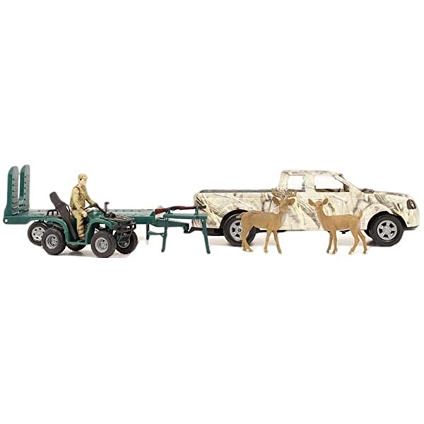 Deluxe Deer Hunting Camo Truck & ATV Toy Set