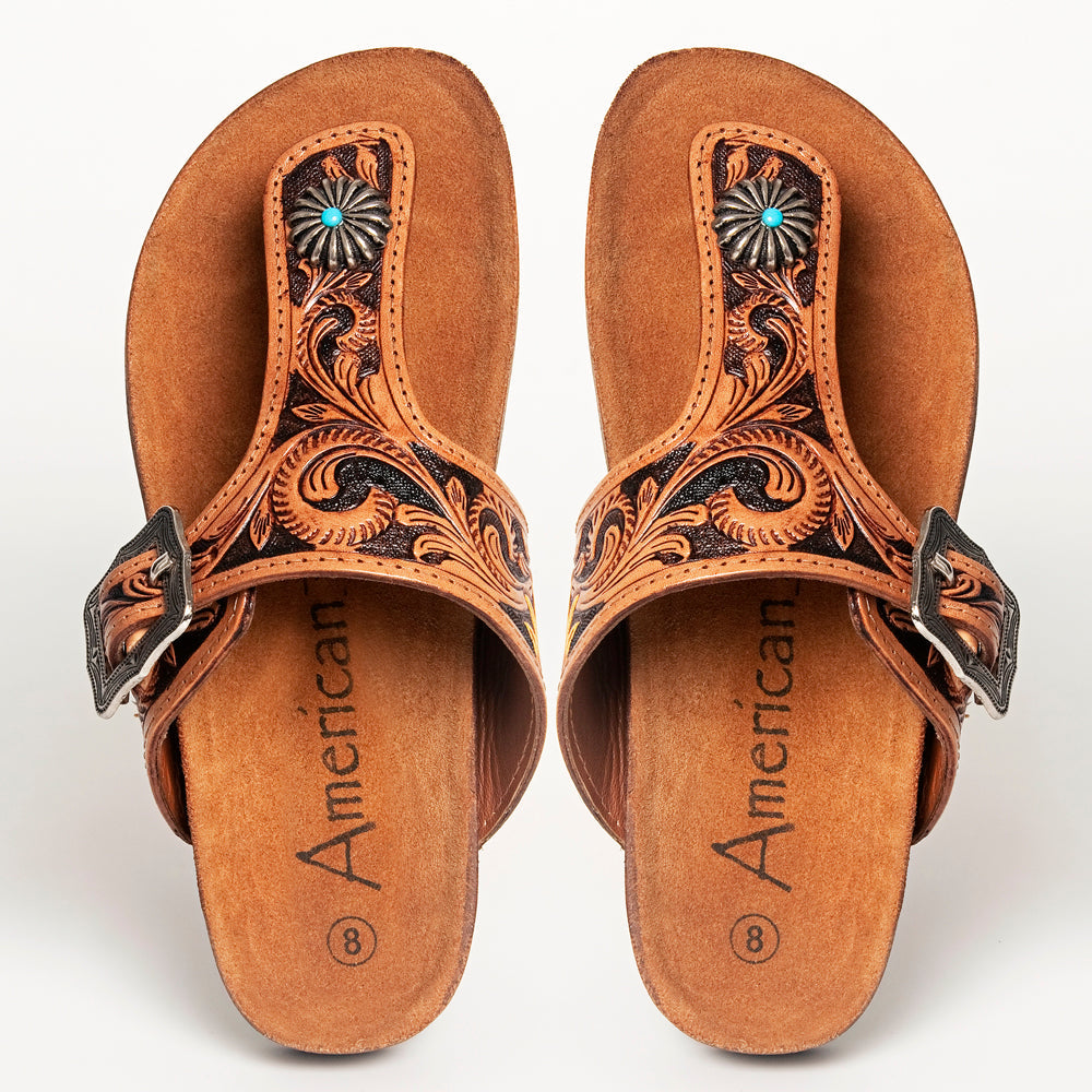 Tooled Leather Western Sandals – Claytons Western & Outdoors