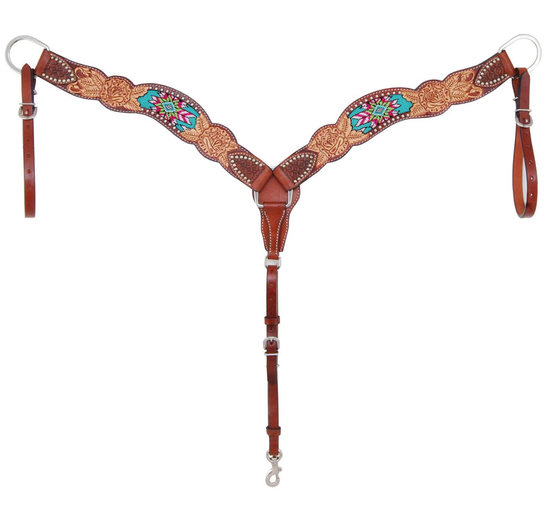 Tooled & Beaded Breast Plate