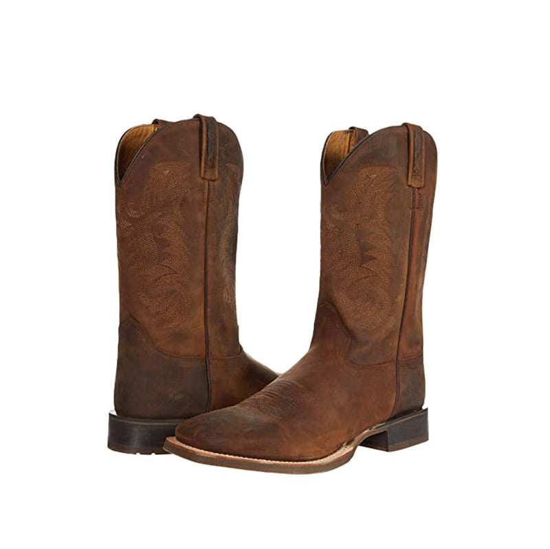 Mens Old West Natural Square toe Western Boots