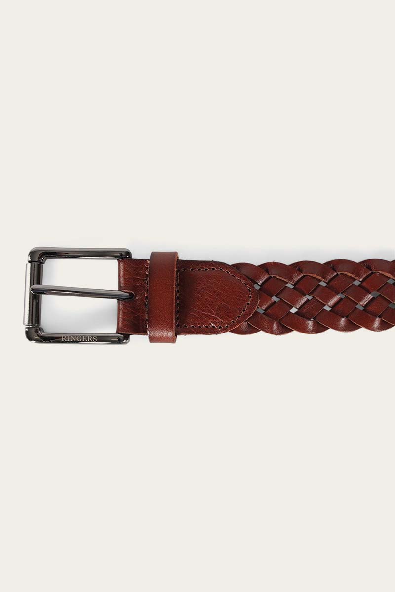 Copperbella Plaited Belt Brown