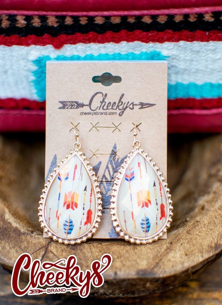 Arrow Teardrop Earrings