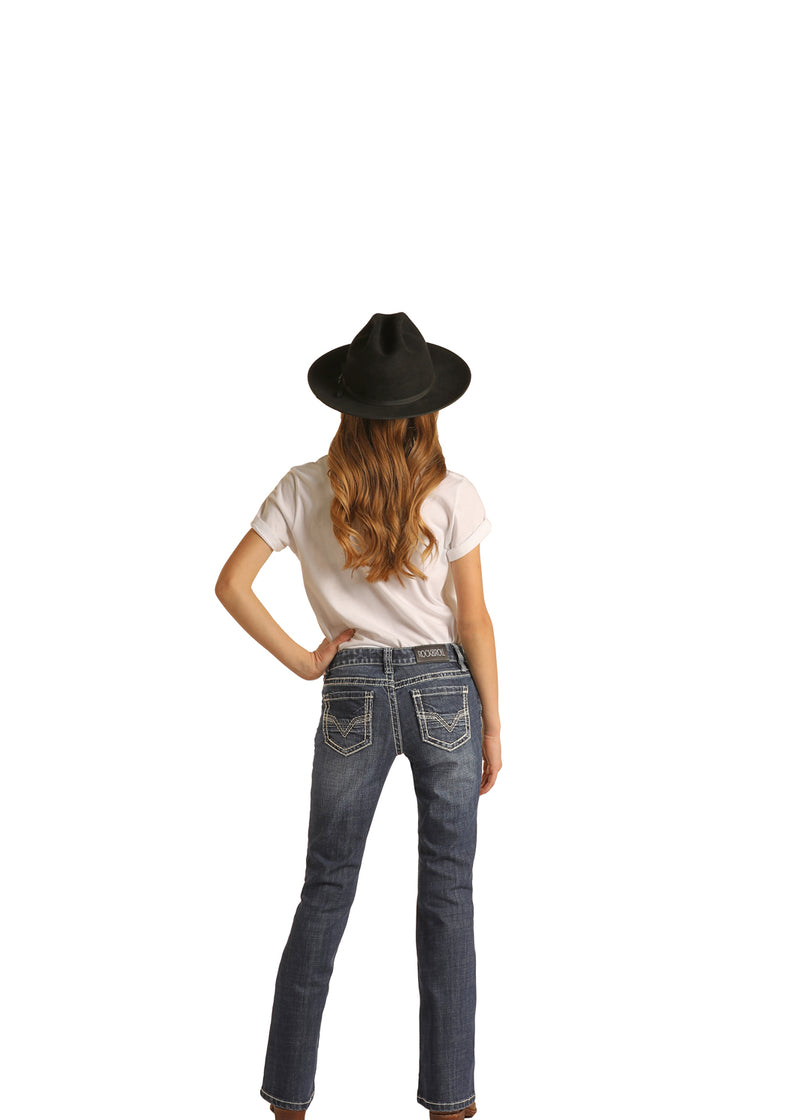 Girls Stretch Bootcut Jeans