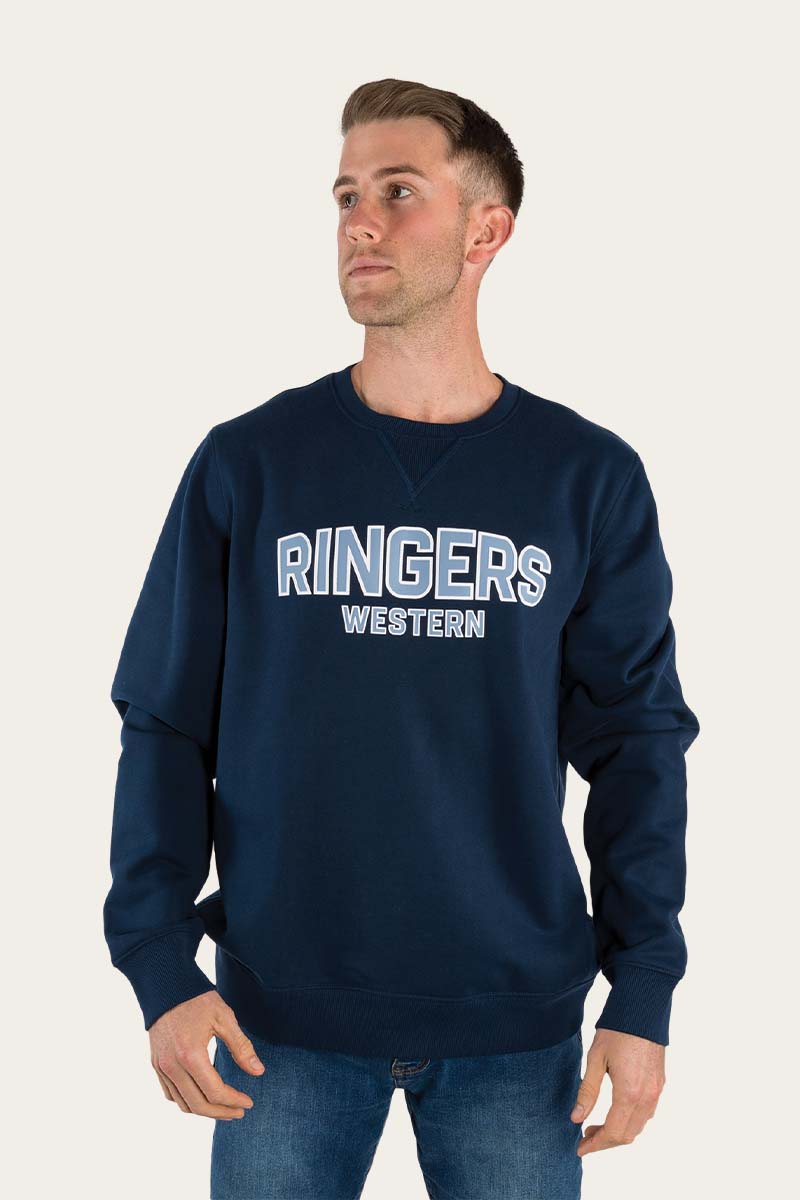 Ringers Western Canberra Mens Heavyweight Jumper -  Navy