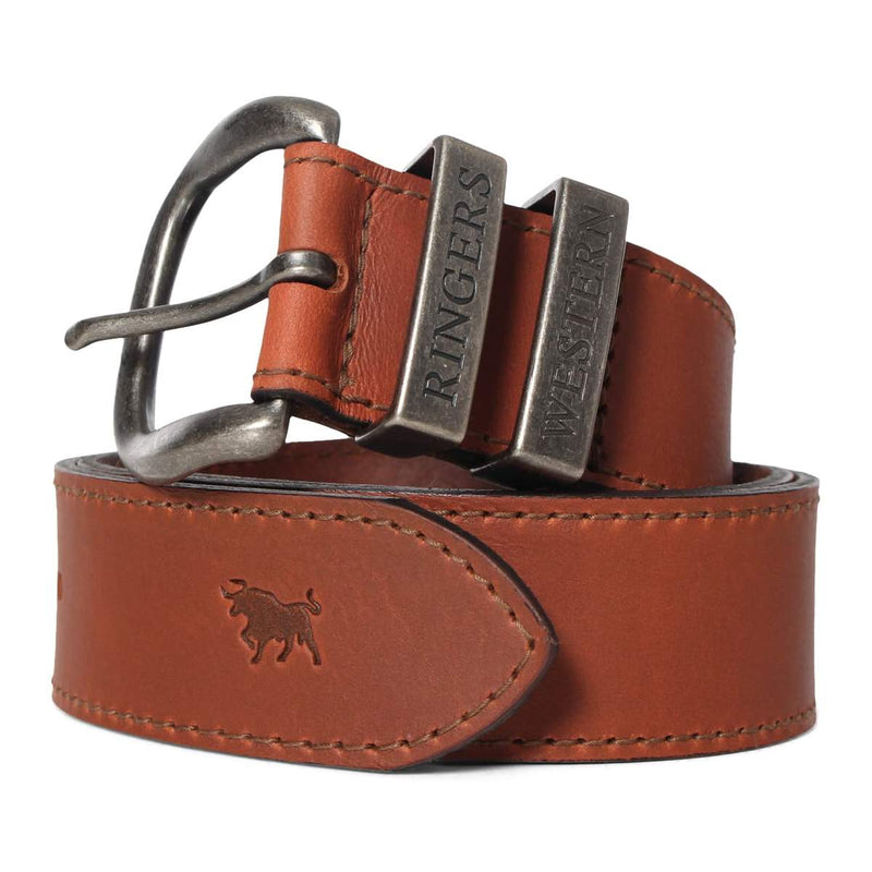 James Belt - Tawny Brown / Silver - 100% Australian Made