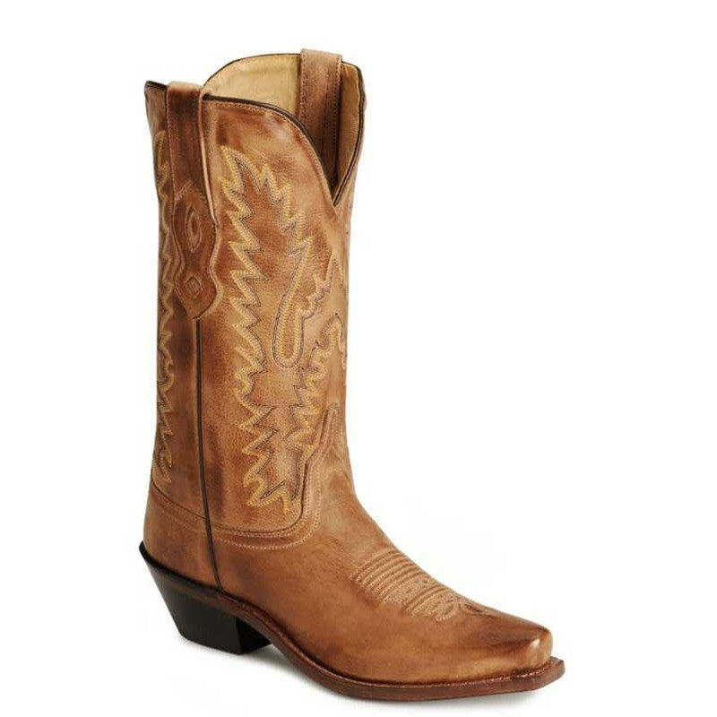 Ladies Old West Tan Snip To Western Boots – Claytons Western & Outdoors