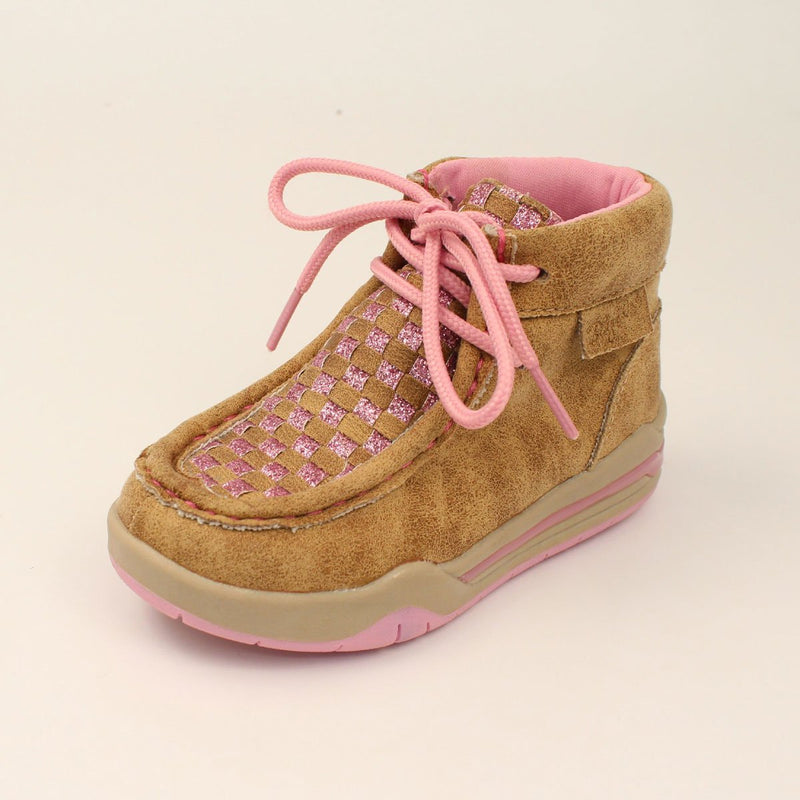 Girls Pink Light Up Casual Lauren Shoes