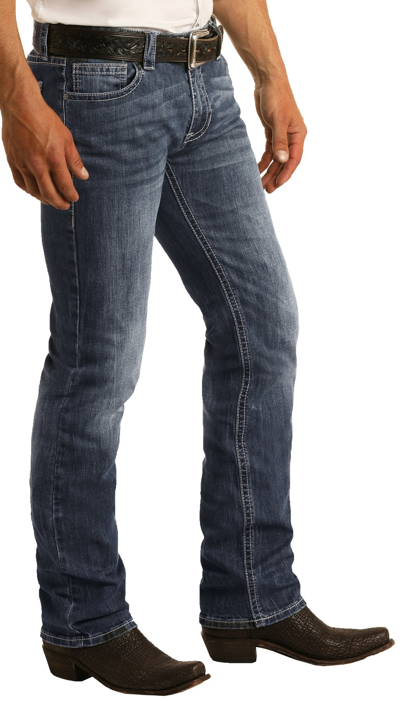 Mens Revolver Slim Fit Strait Leg Stretch Jean