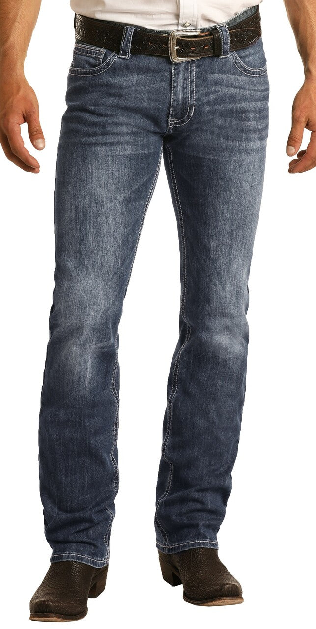 Mens Revolver Slim Fit Strait Leg Stretch Jean