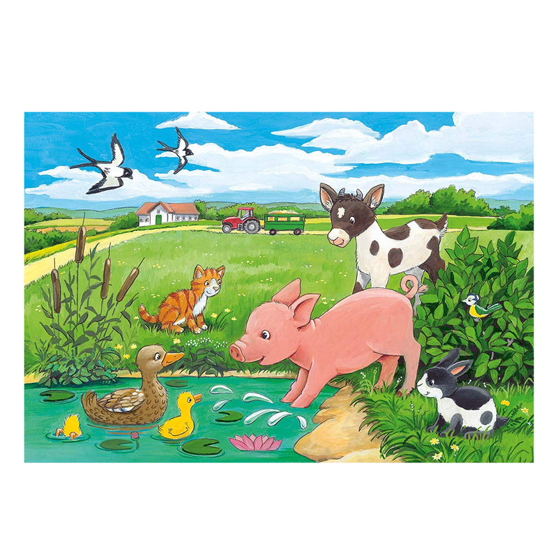 Ravensburger Baby Farm Animals Puzzle 2x12pc