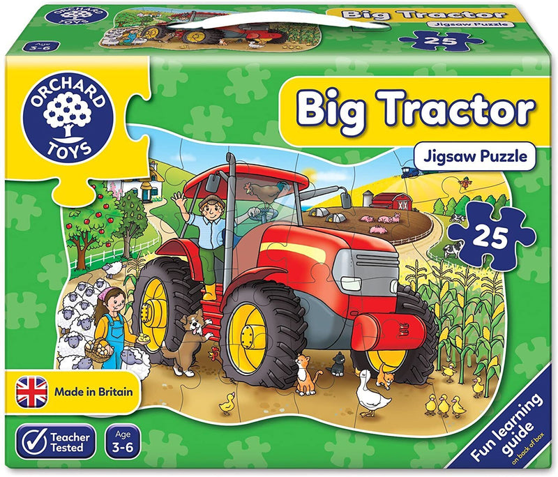 Big Tractor Shaped 25pc Jigsaw