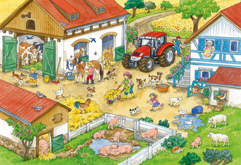 Ravensburger Merry Country Life Puzzle 2x24pc