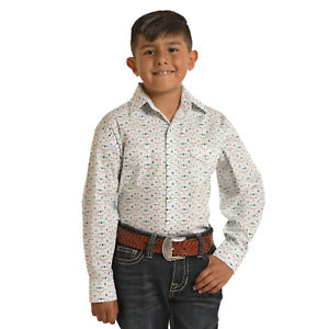 Boys Western Print Arena Shirt