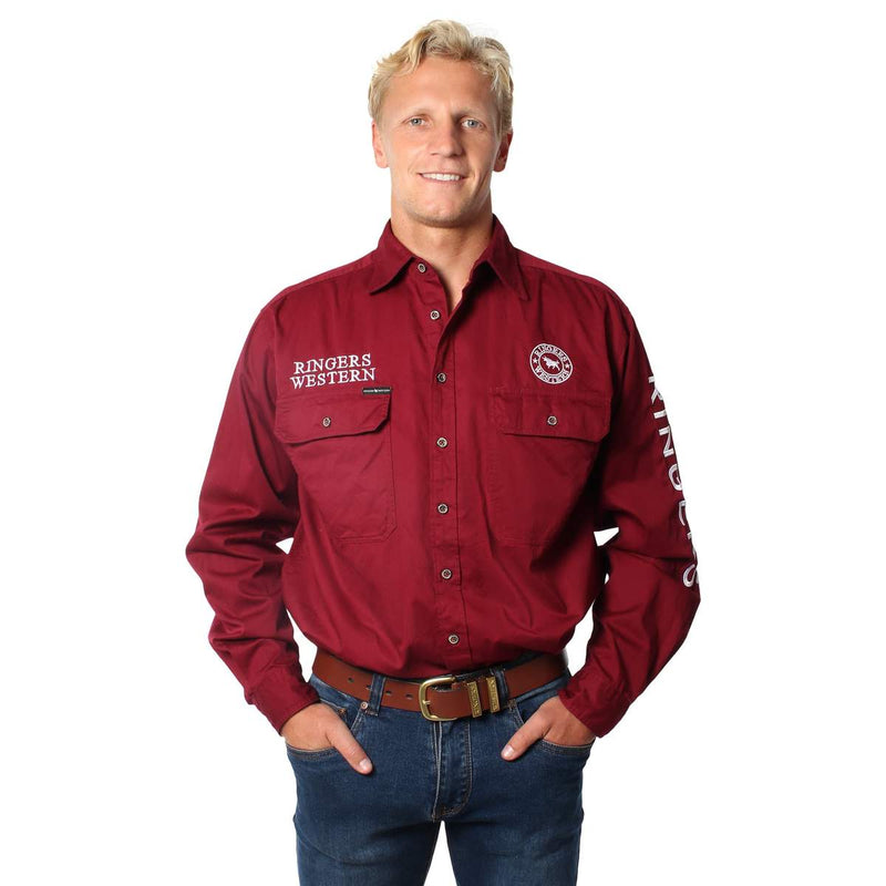 Mens western sale work shirts