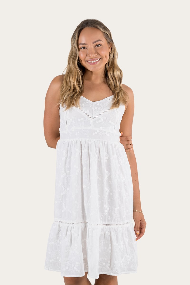 Ringers Western Jewel Womans Dress - WhiteSIZE 6 & 8