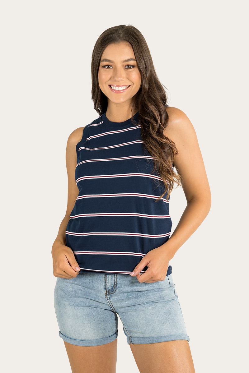 Ringers Western Womens Dale Tank - Navy