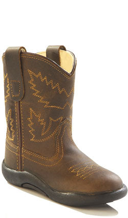 Old West Toddler Brown Tubbie Boots