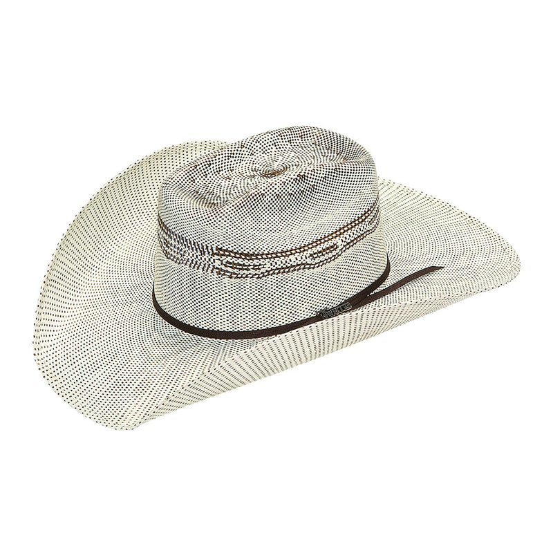 Colton Ivory/Brown Square crown Canvas Hat