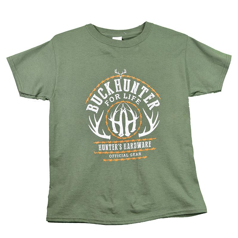 Boys Buck Hunter For Life Tee