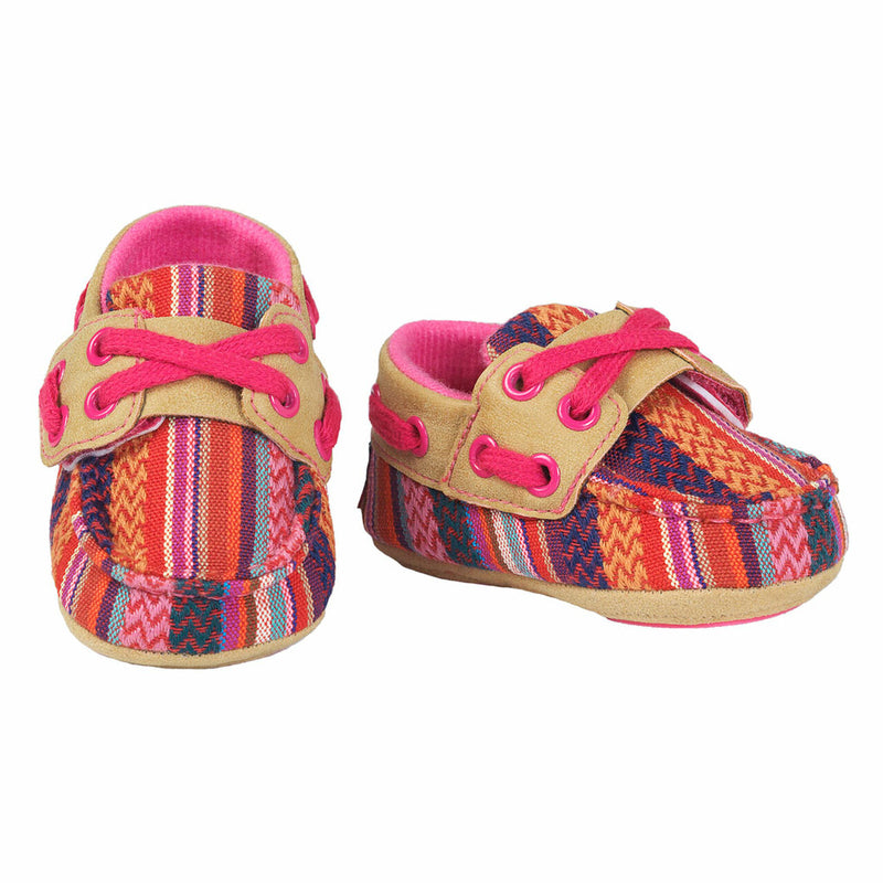 Infant Baby Bucker Riley Pink Serape Shoes