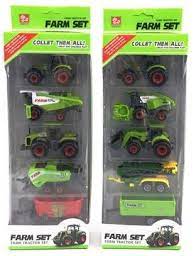 5pce Diecast Farm vehicle Set Assorted