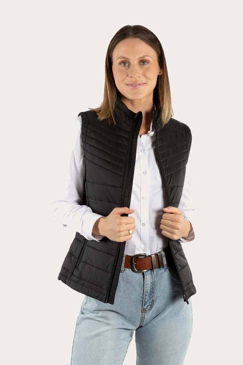 Ringers Western Packable Womens Vest - Black