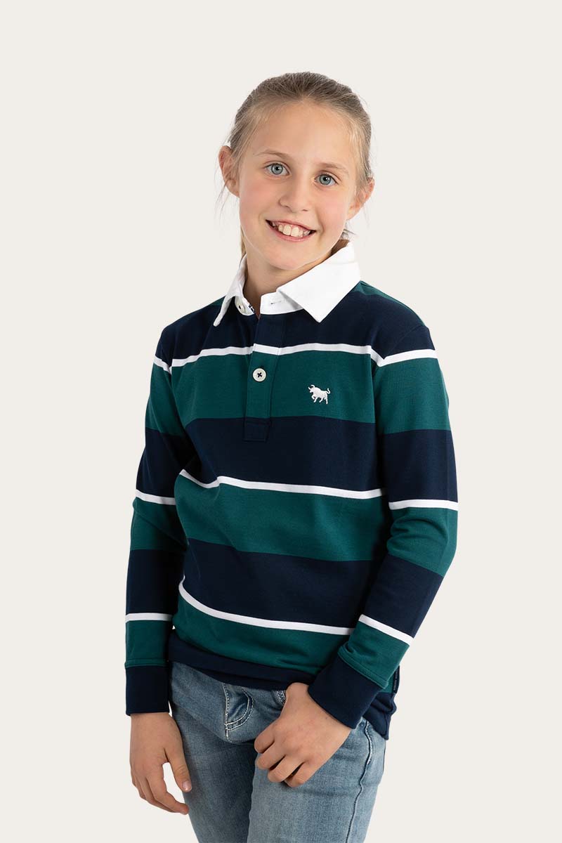 Ringers Western Ashby Kids Rugby Jersey - Green/Navy