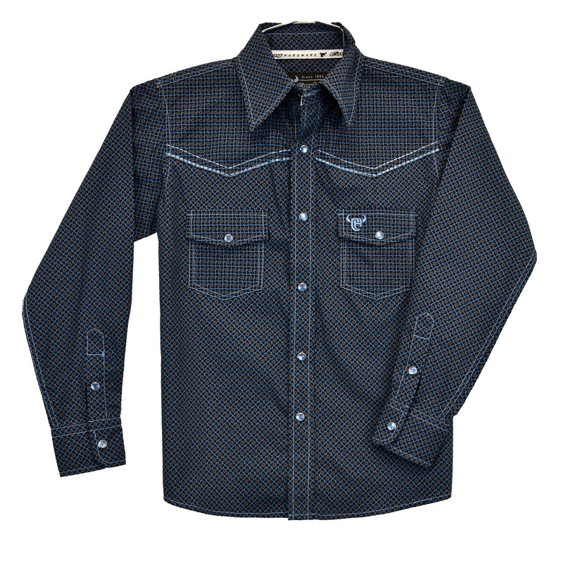 Cowboy Hardware Navy Dimanond Western Shirt