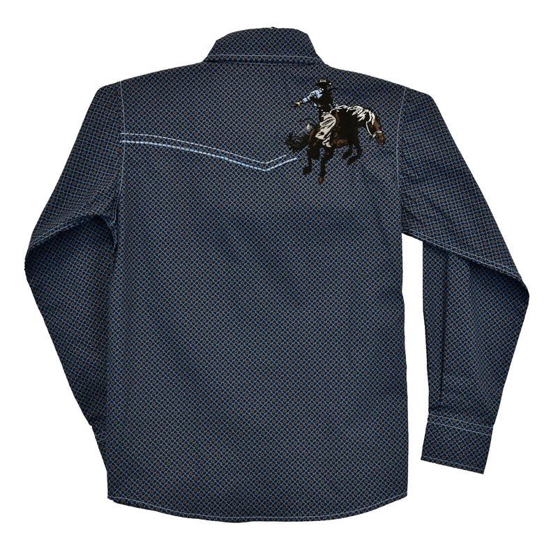 Cowboy Hardware Navy Dimanond Western Shirt