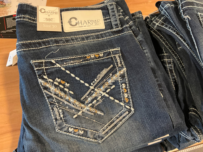Grace In LA Charme Line Stitched Jeans
