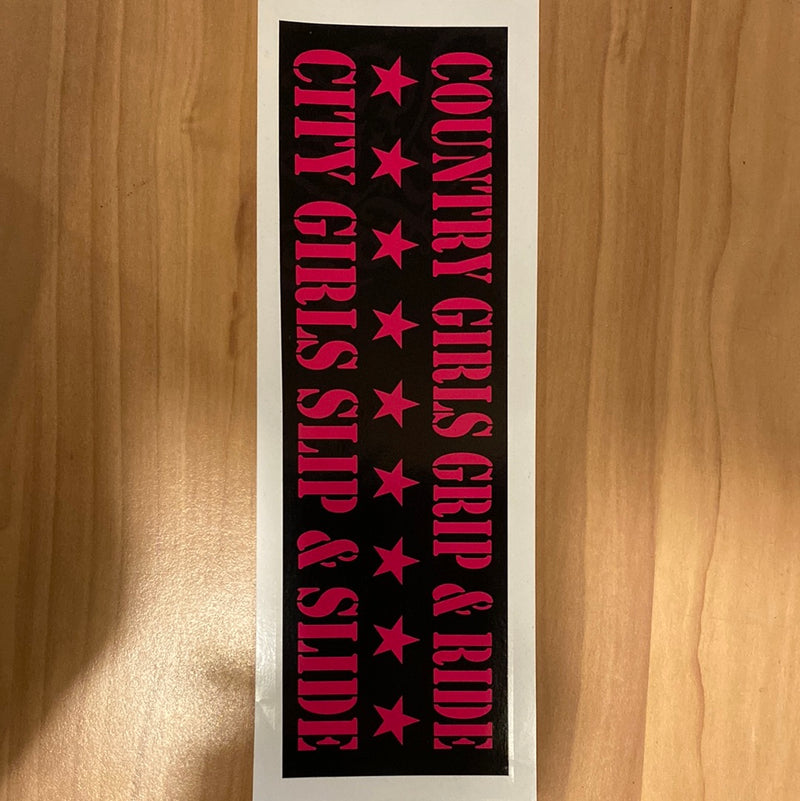 Country girls grip and ride sticker