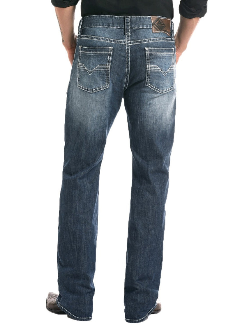 Mens Double Barrel Relaxed Fit Strait Jean